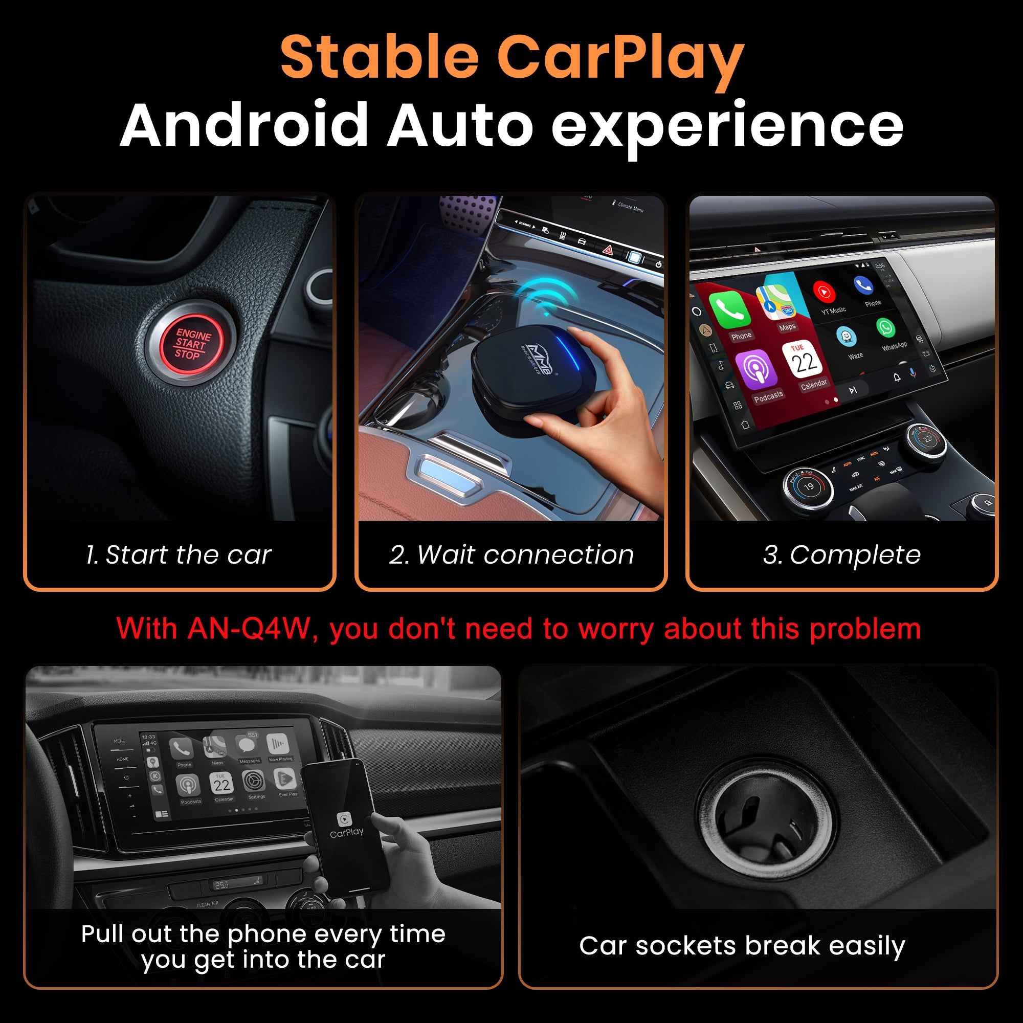 MMB Max 5.0 Ai Box Android 13 Multimedia Wireless Carplay Adapter