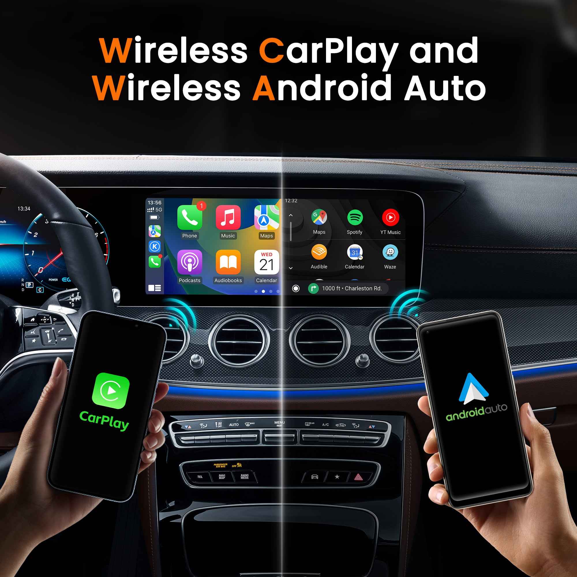 MMB TV Box 2+8G Wireless Carplay And Android Auto Adapter With Built-in Netflix/YouTube