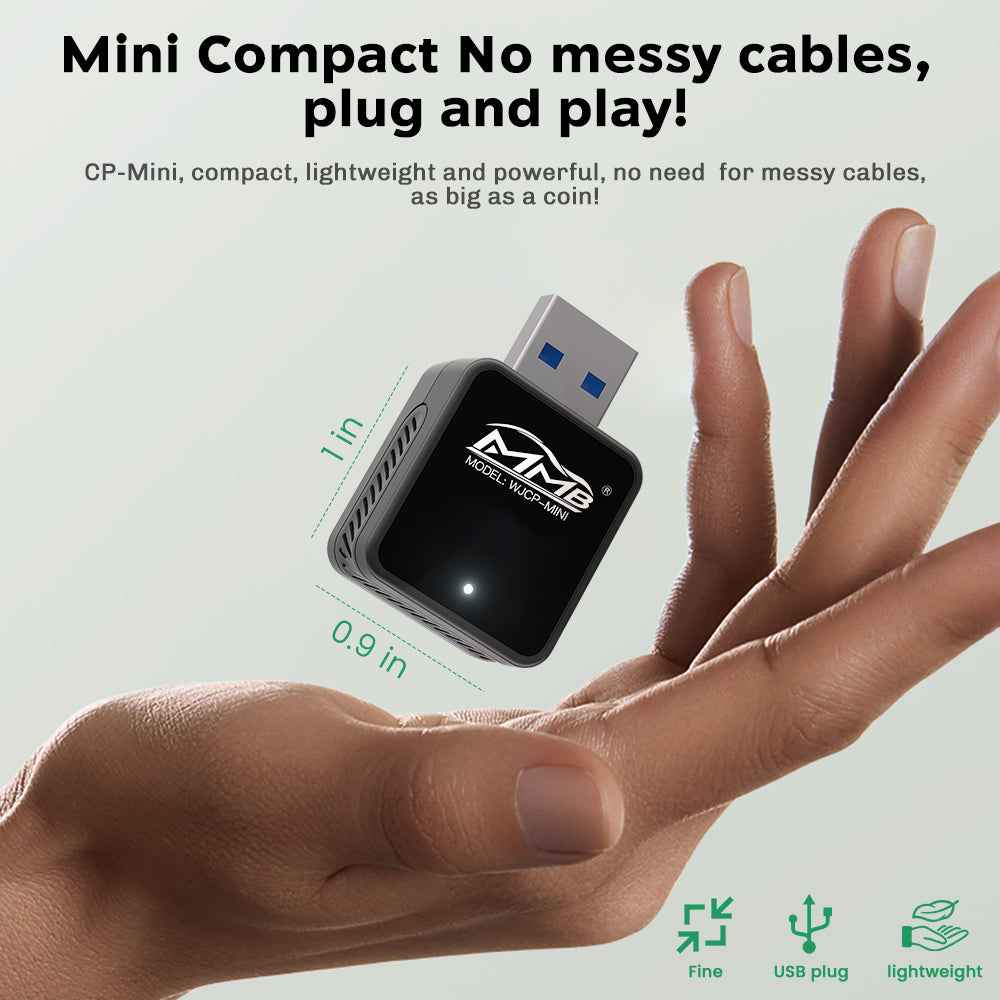 MMB Mini Wired to Wireless Bluetooth WiFi Carplay Adapter